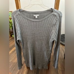 Croft & Barrow Silver Metallic Sweater.
